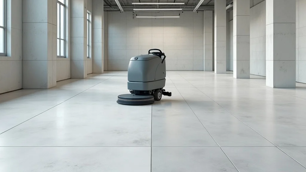 Scheuersaugmaschine auf einem Industrieboden